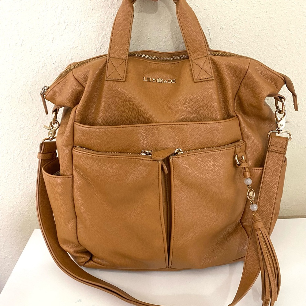 Lily jade Caroline convertible vegan leather diaper bag and backpack